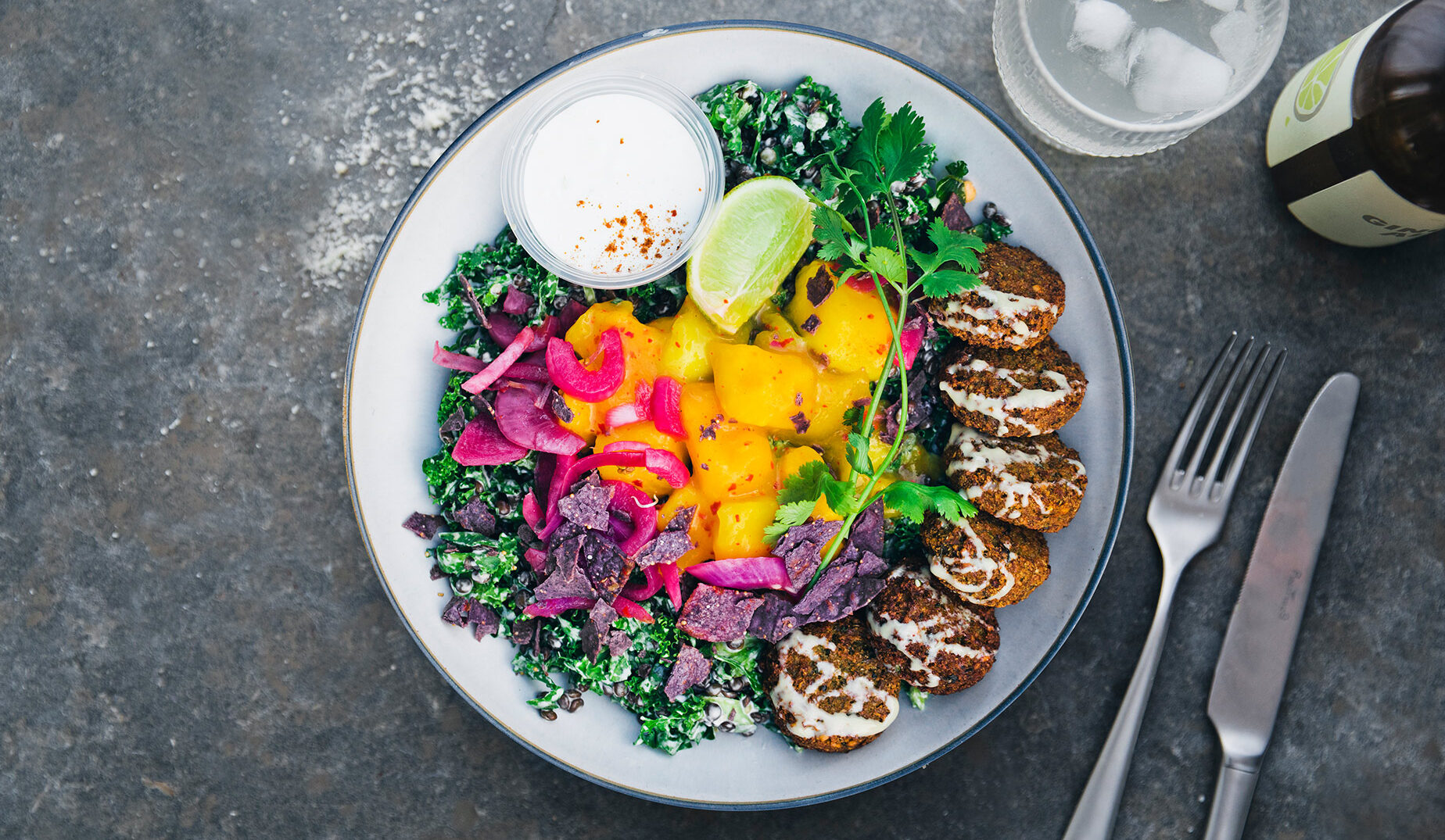 Falafel & Mango Bowl (Mexico)